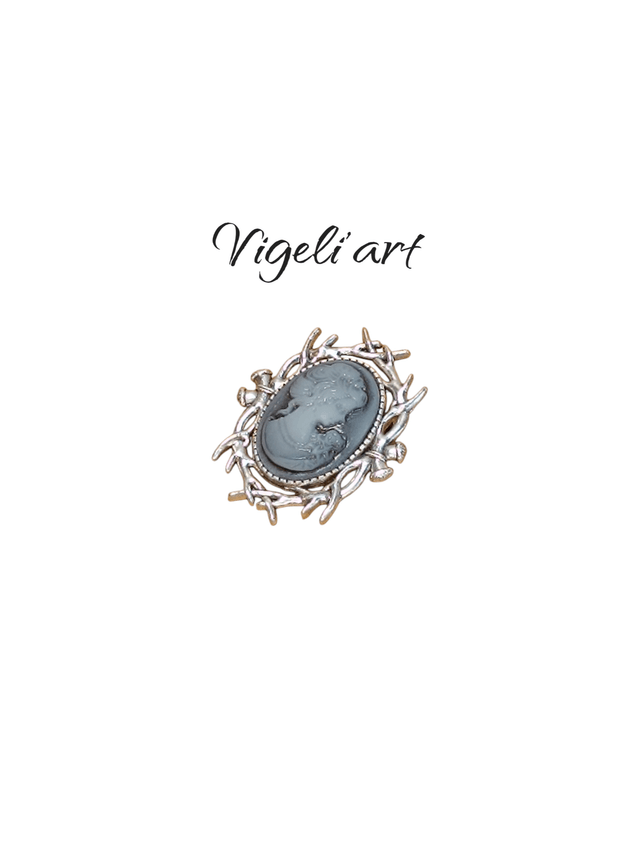 Broche victorienne camé 