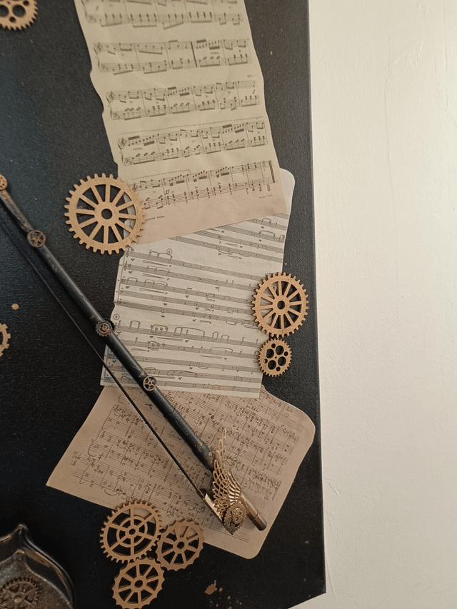 Tableau steampunk violon