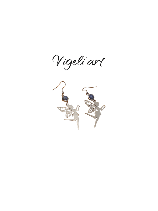 boucles d'oreilles fée 