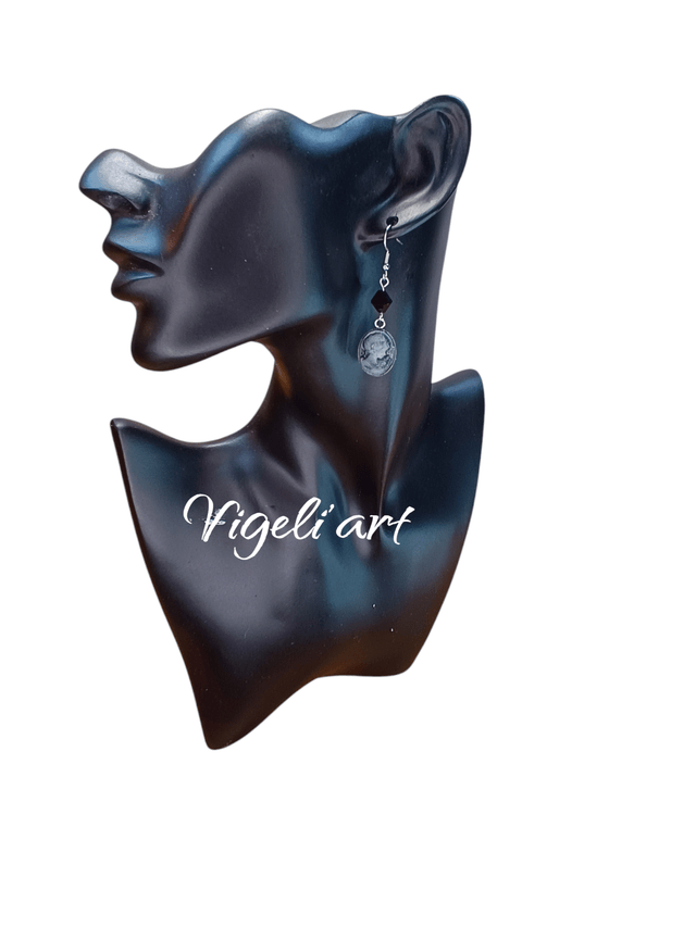 boucles d'oreilles camé 