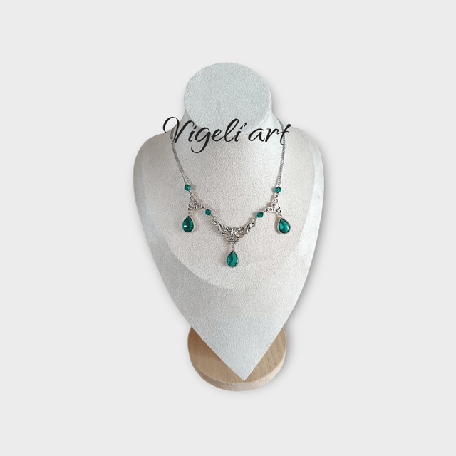 Collier victorien vert Sarcelles 