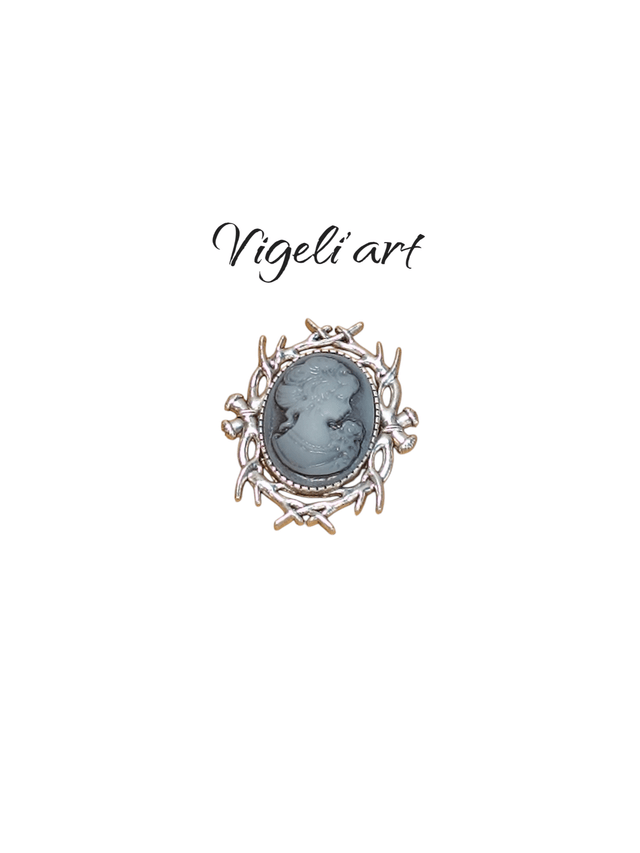 Broche victorienne camé 